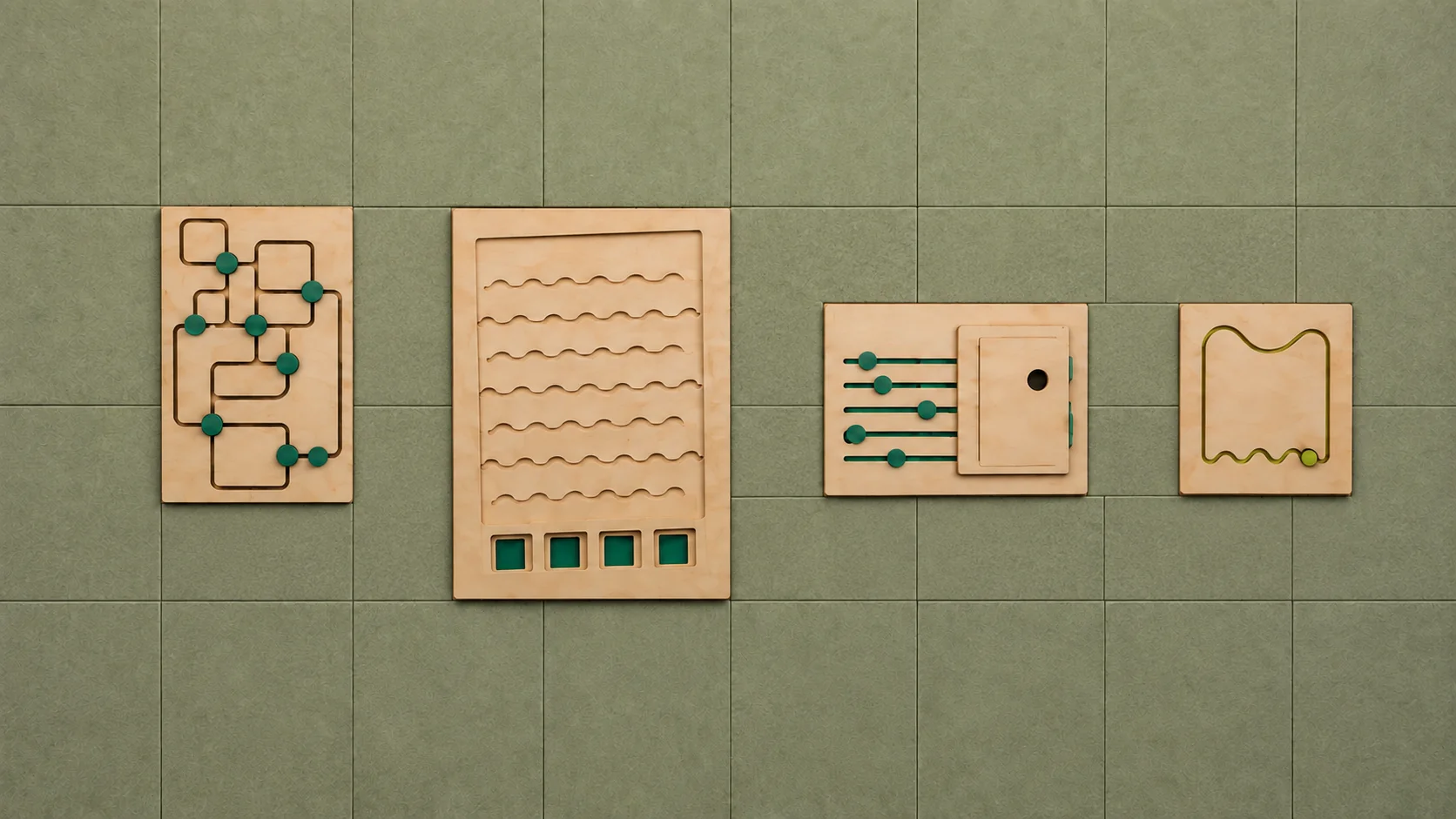 Composición de cuatro módulos
